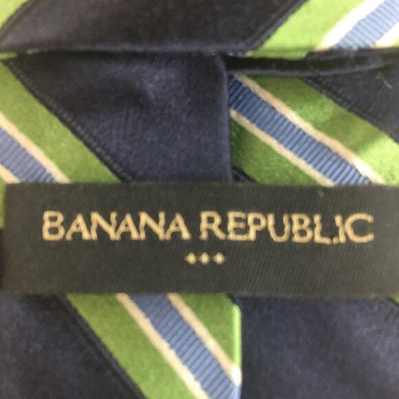 BANANA REPUBLIC SILK TIE (long-slim) - Picture 4 of 10